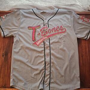 MLB MILB AAA St. T Bones Royals baseball home jersey Screenprint Size XL